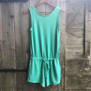 GAP Turquoise Romper cinch waist size Extra Small